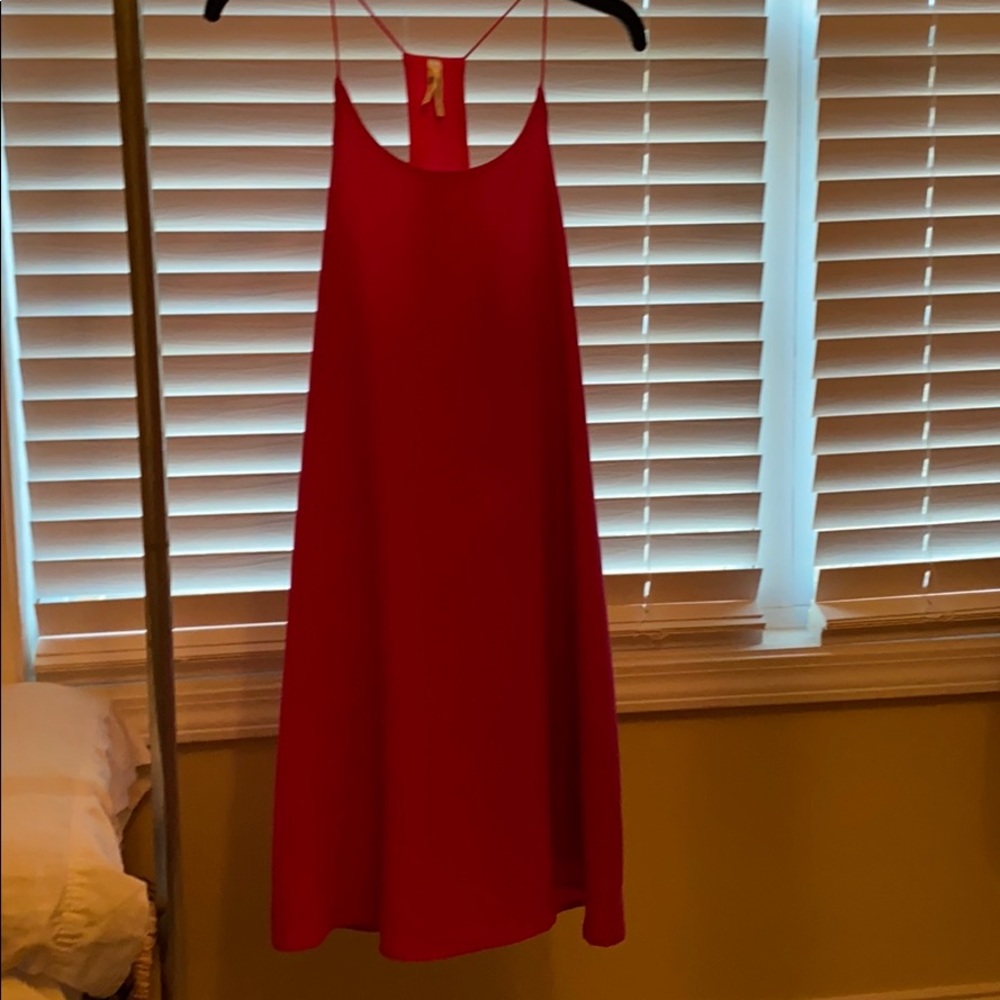 Hot pink sleeveless truth cocktail dress